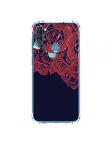 Coque Samsung Galaxy A11 et M11 Roses - Eleaxart