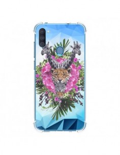 Coque Samsung Galaxy A11 et M11 Girafes Lion Tigre Jungle...