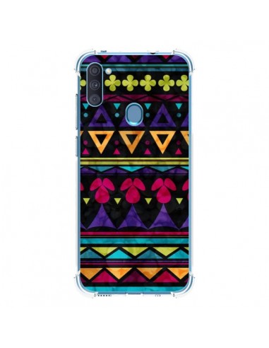 Coque Samsung Galaxy A11 et M11 Triangles Pattern Azteque - Eleaxart