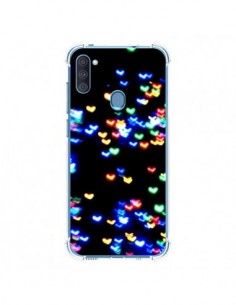 Coque Samsung Galaxy A11 et M11 Heart Coeurs Muticolores...