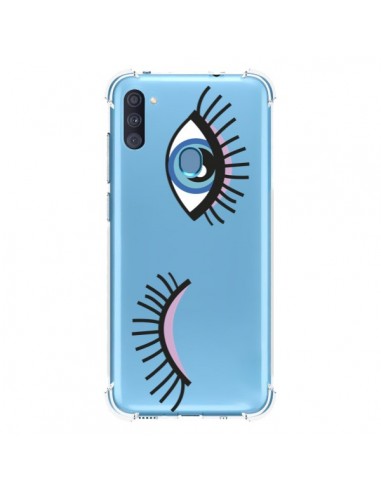 Coque Samsung Galaxy A11 et M11 Eyes Oeil Yeux Bleus Transparente -  Léa Clément
