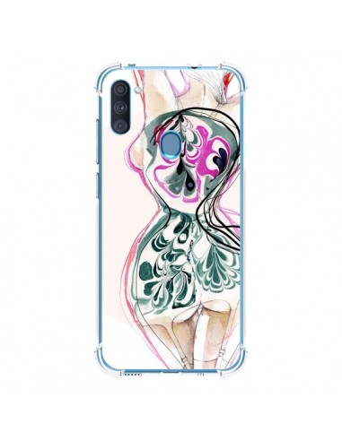 Coque Samsung Galaxy A11 et M11 Femme en fleurs - Elisaveta Stoilova