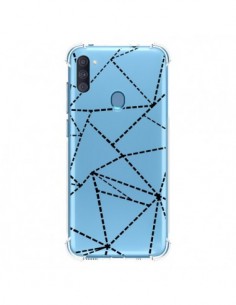 Coque Samsung Galaxy A11 et M11 Lignes Points Abstract...