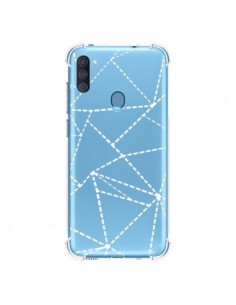 Coque Samsung Galaxy A11 et M11 Lignes Points Abstract...