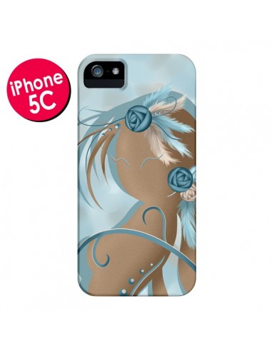 Coque Femme Plume Zoey Woman Feather pour iPhone 5C - LouJah