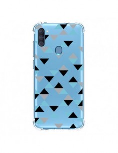 Coque Samsung Galaxy A11 et M11 Triangles Ice Blue Bleu...