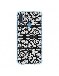 Coque Samsung Galaxy A11 et M11 Abstrait Noir et Blanc -...