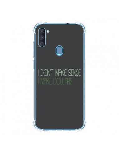 Coque Samsung Galaxy A11 et M11 I don't make sense, I make Dollars, gris - Shop Gasoline