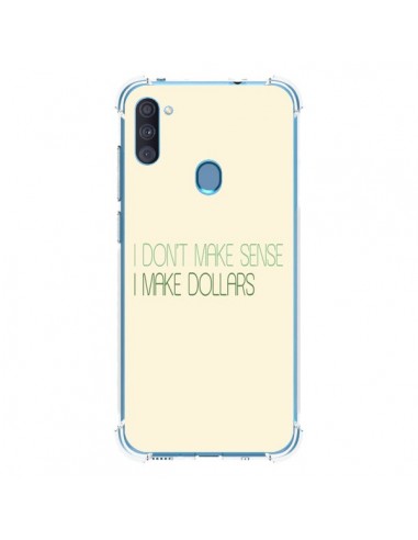 Coque Samsung Galaxy A11 et M11 I don't make sense, I make Dollars, beige - Shop Gasoline