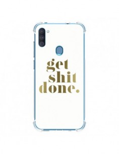 Coque Samsung Galaxy A11 et M11 Get Shit Done Doré - Shop...