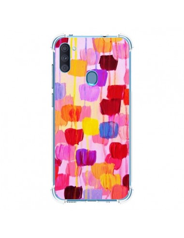 Coque Samsung Galaxy A11 et M11 Pois Roses Dottie - Ebi Emporium