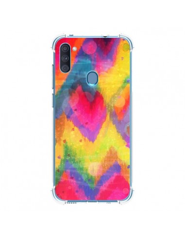 Coque Samsung Galaxy A11 et M11 Coeur Tribal - Ebi Emporium