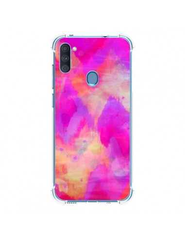 Coque Samsung Galaxy A11 et M11 Coeur Tribal Rose - Ebi Emporium