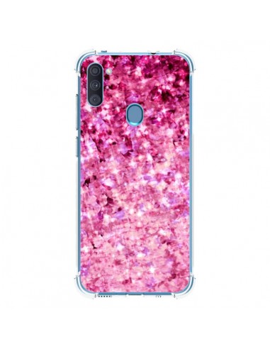 Coque Samsung Galaxy A11 et M11 Romance Me Paillettes Roses - Ebi Emporium