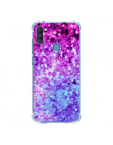 Coque Samsung Galaxy A11 et M11 Radiant Orchid Galaxy Paillettes - Ebi Emporium