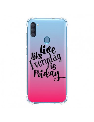 Coque Samsung Galaxy A11 et M11 Everyday Friday Vendredi Live Vis Transparente - Ebi Emporium