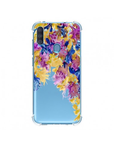 Coque Samsung Galaxy A11 et M11 Cascade Florale Transparente - Ebi Emporium