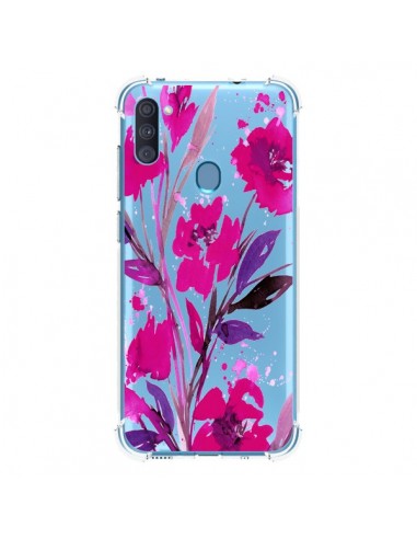 Coque Samsung Galaxy A11 et M11 Roses Fleur Flower Transparente - Ebi Emporium