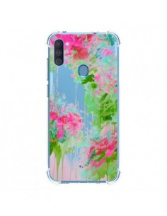 Coque Samsung Galaxy A11 et M11 Fleur Flower Rose Vert...