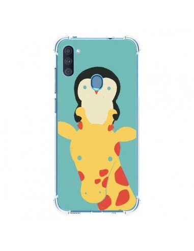 Coque Samsung Galaxy A11 et M11 Girafe Pingouin Meilleure Vue Better View - Jay Fleck