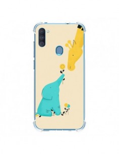 Coque Samsung Galaxy A11 et M11 Elephant Bebe Girafe -...