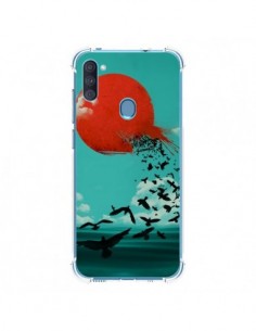 Coque Samsung Galaxy A11 et M11 Soleil Oiseaux Mer - Jay...