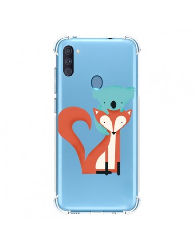 Coque Samsung Galaxy A11 et M11 Renard et Koala Love Transparente - Jay Fleck