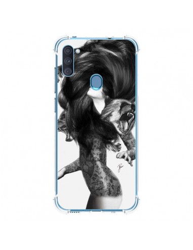 Coque Samsung Galaxy A11 et M11 Femme Ours - Jenny Liz Rome