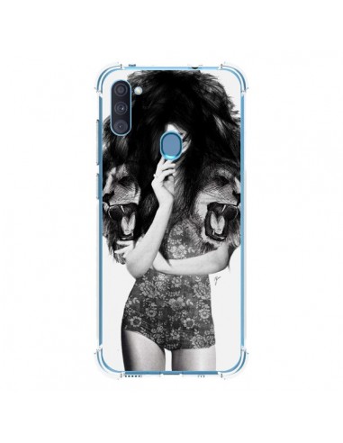 Coque Samsung Galaxy A11 et M11 Femme Lion - Jenny Liz Rome