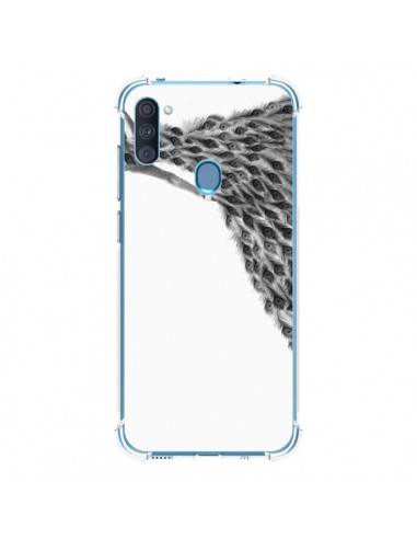 Coque Samsung Galaxy A11 et M11 Peacock Paon Robe Femme - Jenny Liz Rome