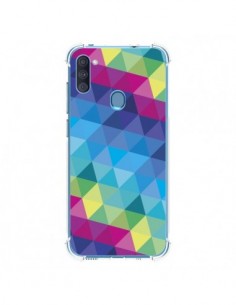 Coque Samsung Galaxy A11 et M11 Azteque Gheo Bleu -...