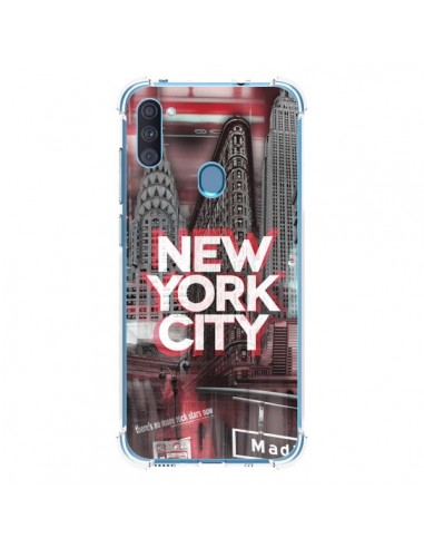 Coque Samsung Galaxy A11 et M11 New York City Rouge - Javier Martinez