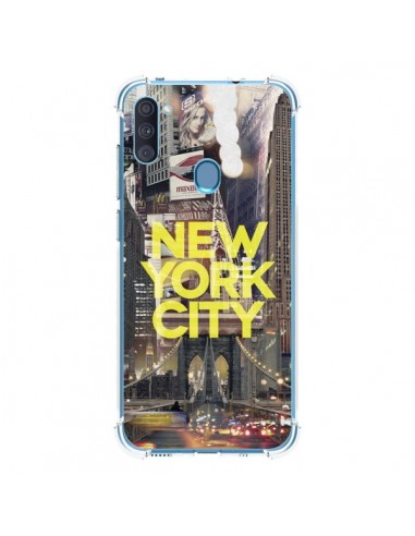 Coque Samsung Galaxy A11 et M11 New York City Jaune - Javier Martinez