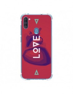 Coque Samsung Galaxy A11 et M11 Love Coeur Triangle Amour...