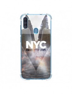 Coque Samsung Galaxy A11 et M11 I Love New York City Gris...