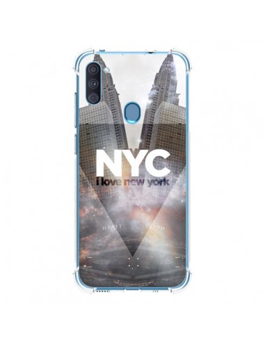 Coque Samsung Galaxy A11 et M11 I Love New York City Gris - Javier Martinez