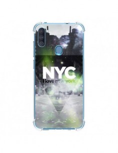 Coque Samsung Galaxy A11 et M11 I Love New York City Vert...