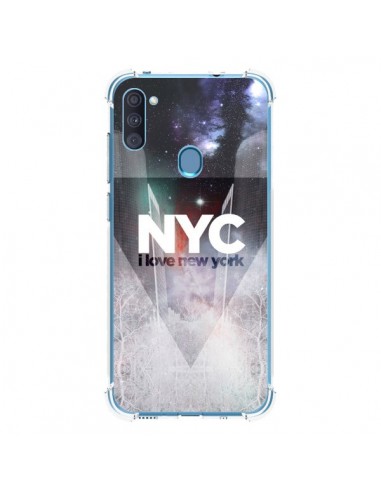 Coque Samsung Galaxy A11 et M11 I Love New York City Bleu - Javier Martinez