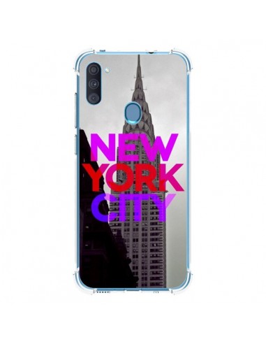 Coque Samsung Galaxy A11 et M11 New York City Rose Rouge - Javier Martinez