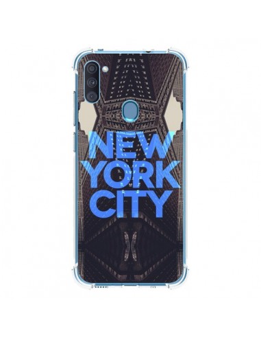 Coque Samsung Galaxy A11 et M11 New York City Bleu - Javier Martinez