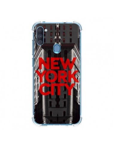 Coque Samsung Galaxy A11 et M11 New York City Rouge - Javier Martinez