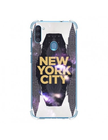 Coque Samsung Galaxy A11 et M11 New York City Orange - Javier Martinez