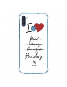 Coque Samsung Galaxy A11 et M11 I love Bradley Coeur...