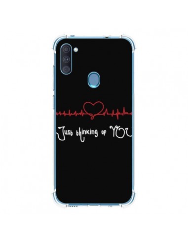 Coque Samsung Galaxy A11 et M11 Just Thinking of You Coeur Love Amour - Julien Martinez