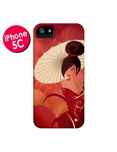 Coque Sakura Asian Geisha pour iPhone 5C - LouJah