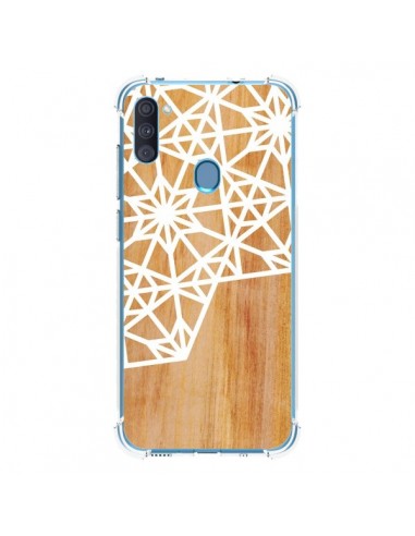 Coque Samsung Galaxy A11 et M11 Frozen Stars Etoile Bois Azteque Aztec Tribal - Jenny Mhairi