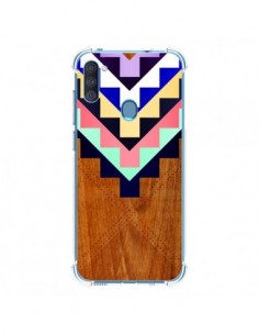 Coque Samsung Galaxy A11 et M11 Wooden Tribal Bois...