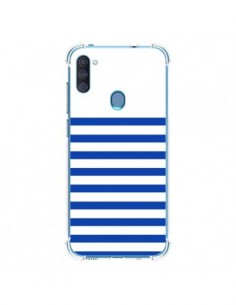 Coque Samsung Galaxy A11 et M11 Mariniere Bleu - Jonathan...