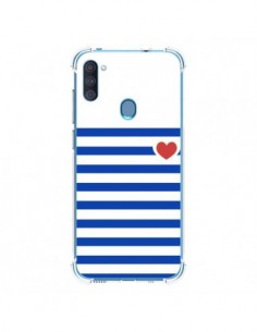 Coque Samsung Galaxy A11 et M11 Mariniere Coeur -...