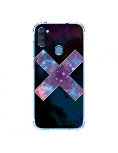 Coque Samsung Galaxy A11 et M11 Nebula Cross Croix Galaxie - Jonathan Perez
